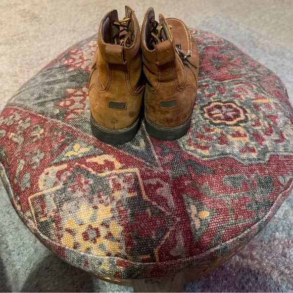 Men's Brown Leather Boots - Picture 3 of 4